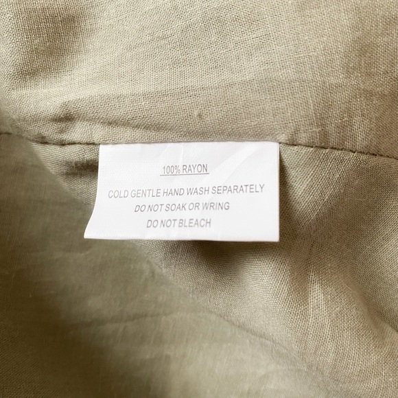 SELFIE LESLIE SAGE GREEN WHITE POLKA DOT SLEEVELESS RUFFLE WRAP DRESS - XS - Picture 10 of 10